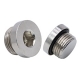 Brass Pipe Fitting - SPHM Internal Hex Male Plug with O-ring