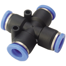 Push to Connect Fittings - PZA Union Cross for Metric Tubing