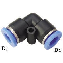 Push to Connect Fittings - PVG Union Elbow Reducer for Metric Tubing