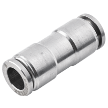 316 Stainless Steel Push to Connect Fittings, SPU Union Straight for Inch Tubing