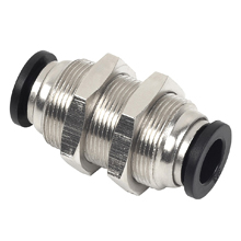 Push to Connect Fittings for Inch Tubing NPT Thread Bulkhead Union