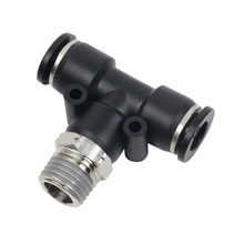 Push to Connect Fittings for Inch Tube NPT Thread Male Branch Tee