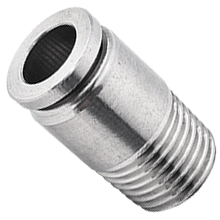 Stainless Steel Push to Connect Fittings for Inch Tube R Thread Internal Hex. Male Straight 