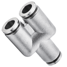 Stainless Steel Push to Connect Fittings for Inch Tubing BSPT Thread Union Y
