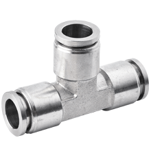 Stainless Steel Push to Connect Fittings for Metric Tube Union Tee