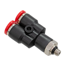 4mm Tubing M6 Y Shaped Male Connector, Push in Fitting